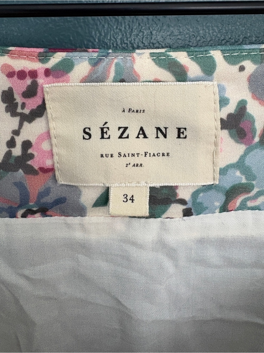 Sézane Women’s Dune Floral Maja Pleated Midi Skirt Size 34 (2) - Picture 4 of 8